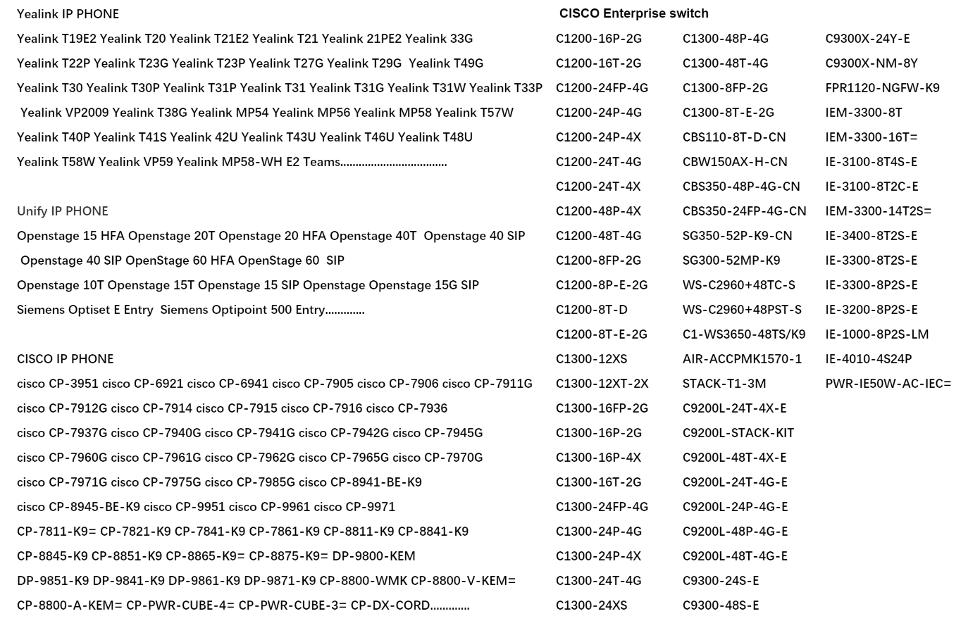 More communication equipment